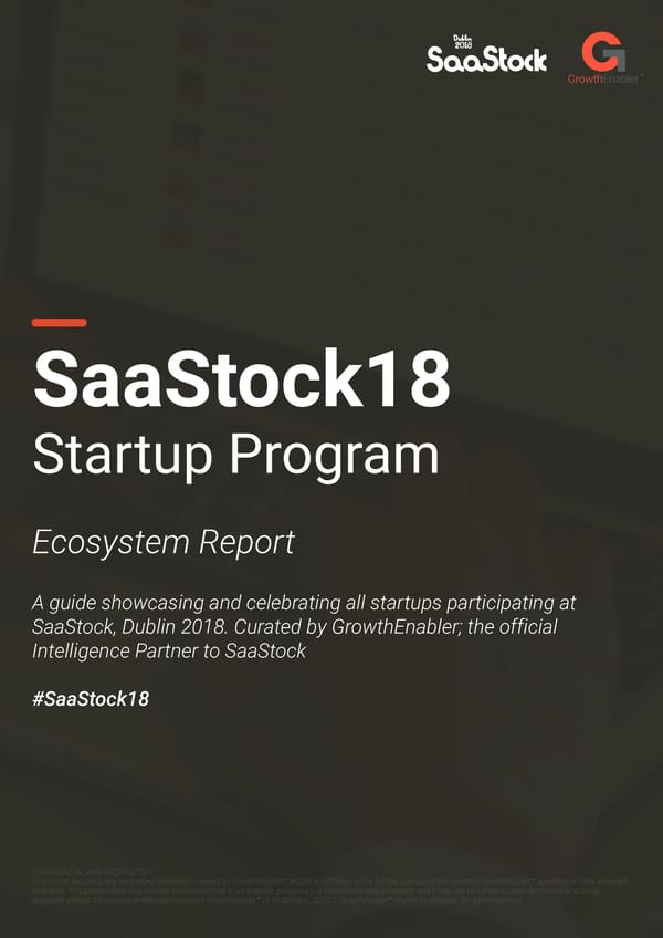 SaaStock18 Startup Program - Page 1