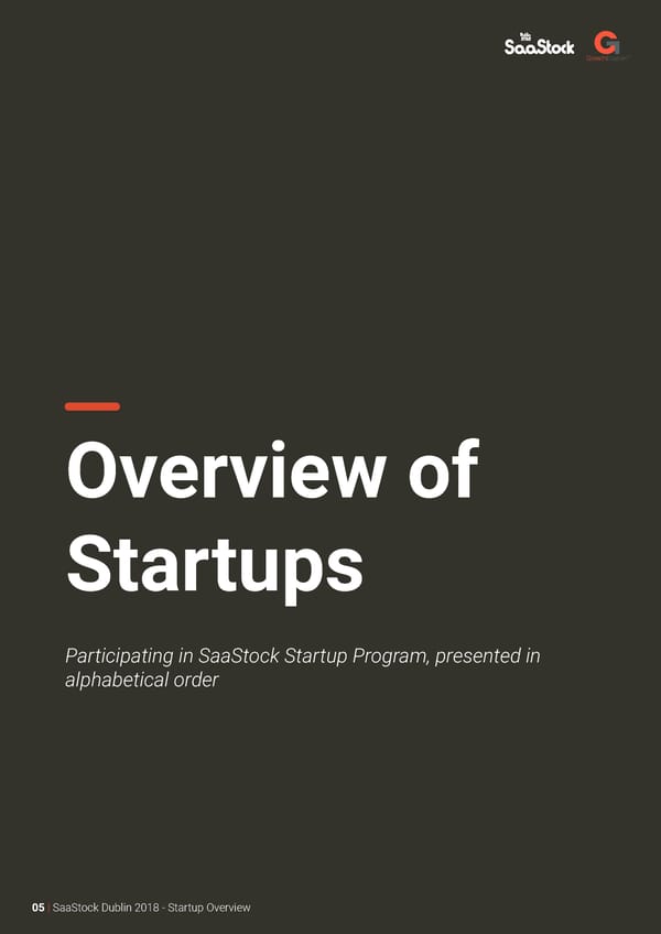 SaaStock18 Startup Program - Page 6