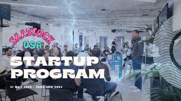 SaaStock USA Startup Program deck - Page 1