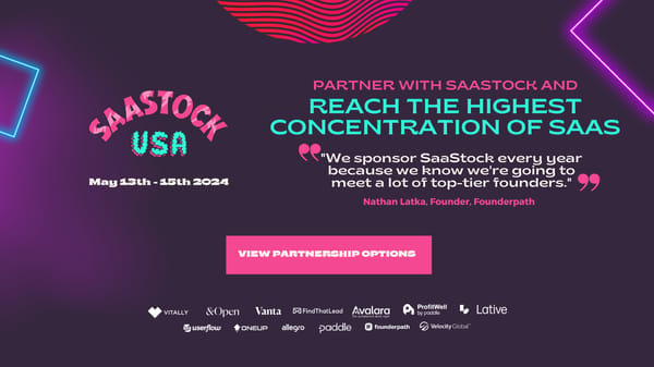 Partner with SaaStock and reach the highest concentration of SaaS - Page 1