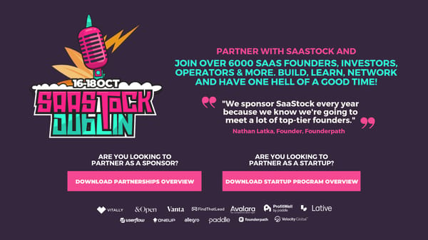 Partner with SaaStock and reach the highest concentration of SaaS - Page 1