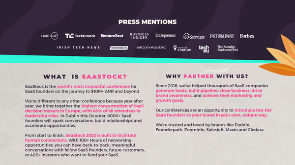 Partner with SaaStock and reach the highest concentration of SaaS - Page 3