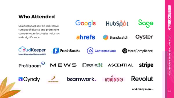 SaaStock 2024 Partnerships Prospectus & Rates - Page 8