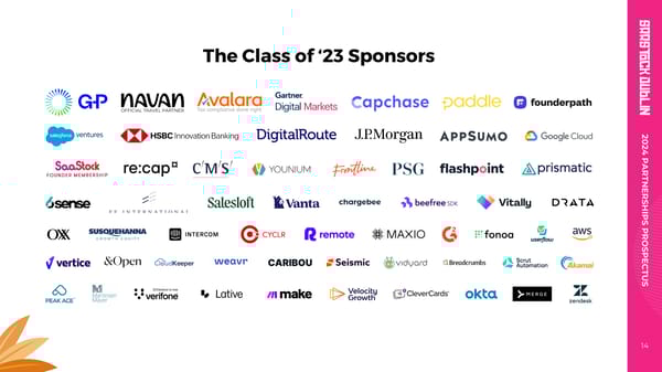 SaaStock 2024 Partnerships Prospectus & Rates - Page 14